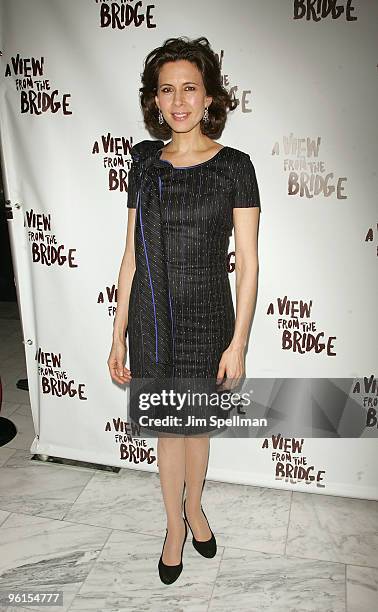 Actress Jessica Hecht attends the "A View From The Bridge" Broadway opening night at the Cort Theatre on January 24, 2010 in New York City.