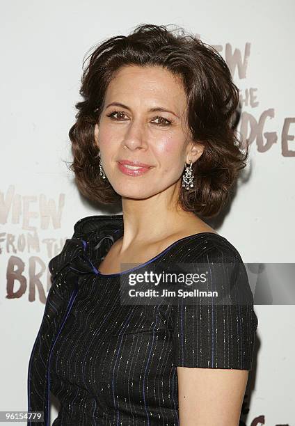 Actress Jessica Hecht attends the "A View From The Bridge" Broadway opening night at the Cort Theatre on January 24, 2010 in New York City.