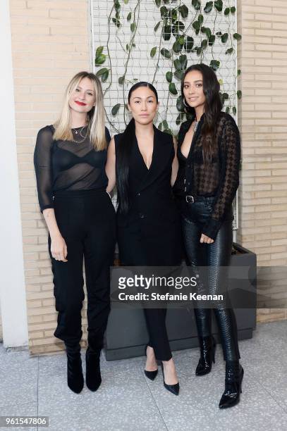 Laura Polko, Stephanie Shepherd and Shay Mitchell attend Matthew Mazzucca and Ben Gorham Host a Private Dinner in Celebration of Byredo's Capsule...