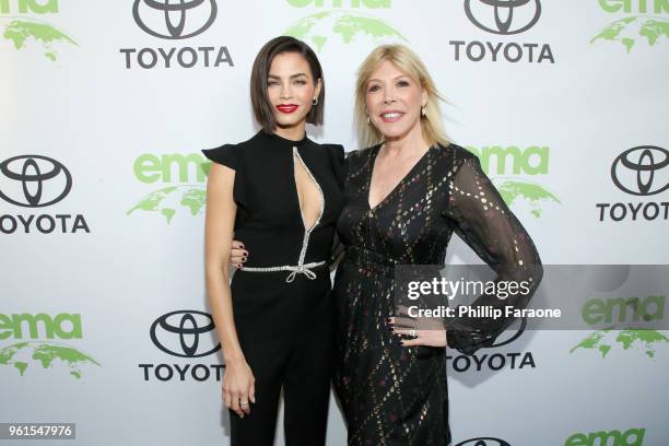 Jenna Dewan and EMA President & CEO Debbie Levin attends the 28th Annual Environmental Media Awards at Montage Beverly Hills on May 22, 2018 in...