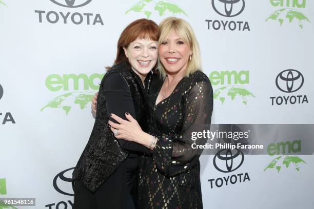 Frances Fisher and EMA President & CEO Debbie Levin attend the 28th Annual Environmental Media Awards at Montage Beverly Hills on May 22, 2018 in...