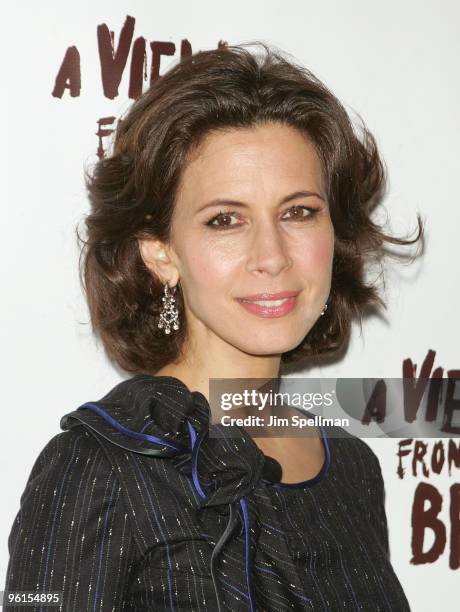 Actress Jessica Hecht attends the "A View From The Bridge" Broadway opening night at the Cort Theatre on January 24, 2010 in New York City.