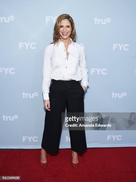 Actress and creator Andrea Savage arrives at truTV's offical FYC event for "At Home With Amy Sedaris" and Andrea Savage's "I'm Sorry" at NeueHouse...