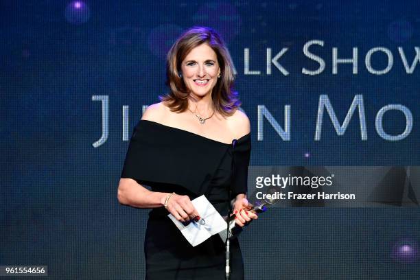 Honoree Jill Schlesinger speaks onstage at the 43rd Annual Gracie Awards at the Beverly Wilshire Four Seasons Hotel on May 22, 2018 in Beverly Hills,...