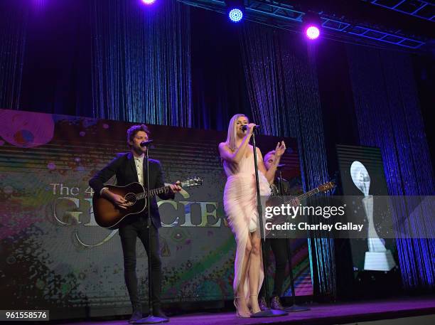 Kelsea Ballerini performs onstage at the 43rd Annual Gracie Awards at the Beverly Wilshire Four Seasons Hotel on May 22, 2018 in Beverly Hills,...