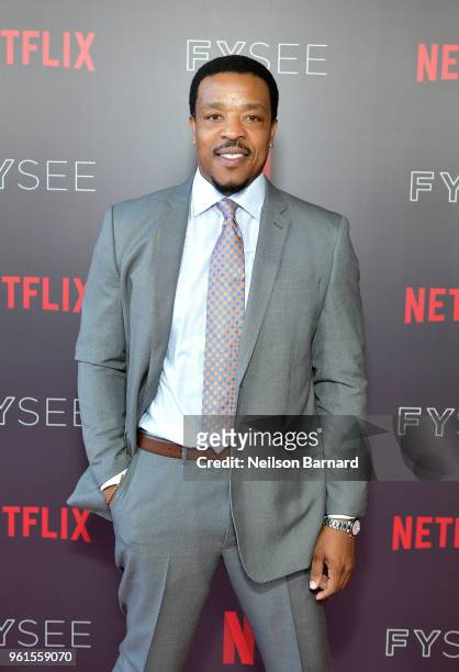 Russell Hornsby attends the "Seven Seconds" panel at Netflix FYSEE on May 22, 2018 in Los Angeles, California.