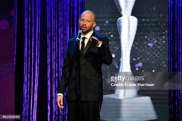 Jon Cryer speaks onstage at the 43rd Annual Gracie Awards at the Beverly Wilshire Four Seasons Hotel on May 22, 2018 in Beverly Hills, California.