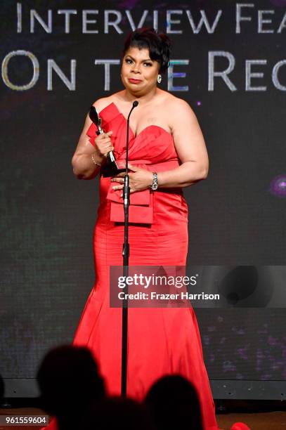 Honoree April Ryan speaks onstage at the 43rd Annual Gracie Awards at the Beverly Wilshire Four Seasons Hotel on May 22, 2018 in Beverly Hills,...