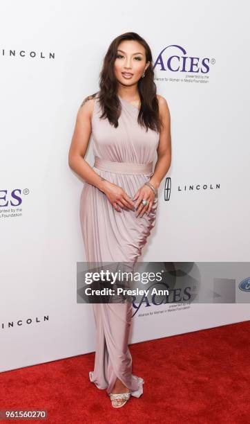 Jeannie Mai arrives at the 43rd Annual Gracie Awards at the Beverly Wilshire Four SeasonsHotel on May 22, 2018 in Beverly Hills, California.