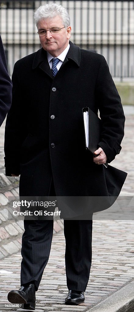Des Hutton Former Secretary of State for Defence Des Browne arrives to give ...