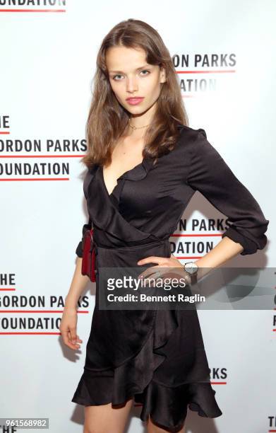Model Marie Louise Wedel attends Gordon Parks Foundation: 2018 Awards Dinner & Auction at Cipriani 42nd Street on May 22, 2018 in New York City.