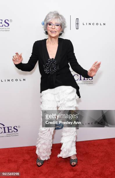 Rita Moreno arrives at the 43rd Annual Gracie Awards at the Beverly Wilshire Four SeasonsHotel on May 22, 2018 in Beverly Hills, California.