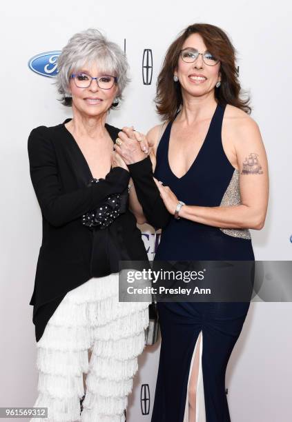 Rita Moreno and Fernanda Luisa Gordon arrive at the 43rd Annual Gracie Awards at the Beverly Wilshire Four SeasonsHotel on May 22, 2018 in Beverly...