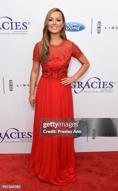 Nicole Lapin arrives at the 43rd Annual Gracie Awards at the Beverly Wilshire Four SeasonsHotel on May 22, 2018 in Beverly Hills, California.