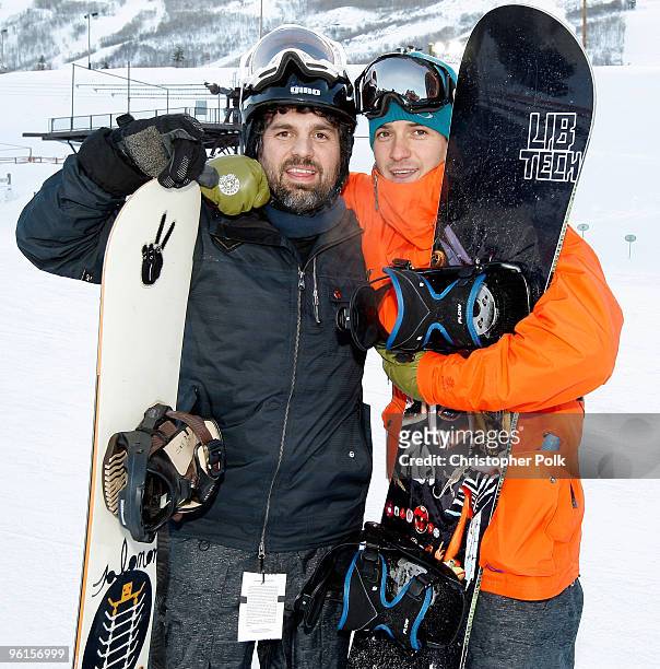 Actor Mark Ruffalo attends Oakley "Learn To Ride" Snowboard fueled by Muscle Milke on January 24, 2010 in Park City, Utah.
