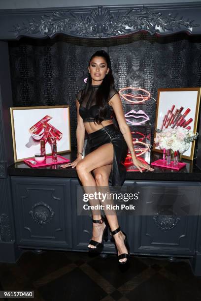 Nicole Williams attends Victoria's Secret Hosts Logo-A-Gogo with Angel Sara Sampaio on May 22, 2018 in Los Angeles, California.