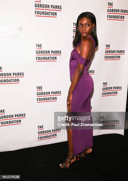 Zuri Tibby attends the 2018 Gordon Parks Foundation Gala at Cipriani 42nd Street on May 22, 2018 in New York City.