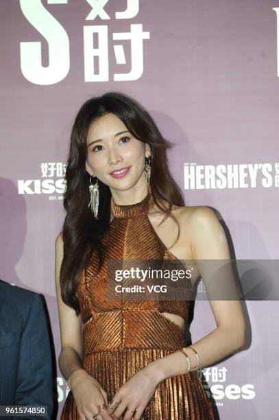 Actress and model Lin Chi-ling attends the promotional event of Hershey's Kisses Chocolates on May 22, 2018 in Shanghai, China.