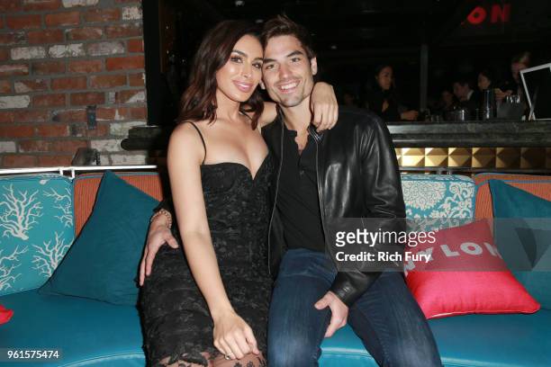 Ashley Iaconetti and Jared Haibon attend NYLON's Annual Young Hollywood Party sponsored by Pinkie Swear at Avenue Los Angeles on May 22, 2018 in...