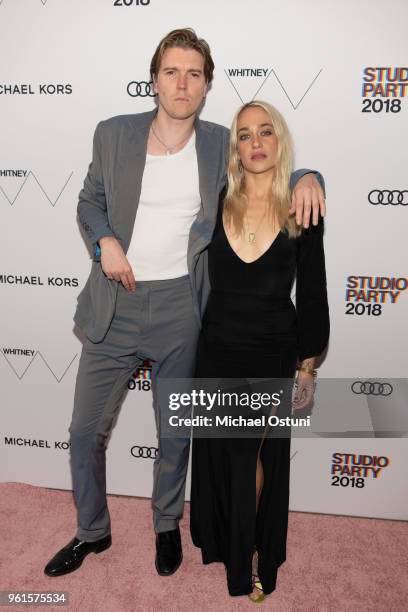 Alex Cameron and Jemima Kirke attend the Whitney Museum Celebrates The 2018 Annual Gala And Studio Party at The Whitney Museum of American Art on May...