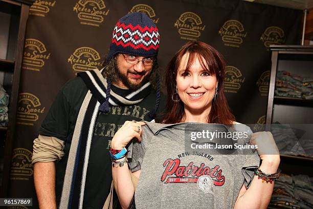 Actor Joseph D. Reitman and professional poker player Annie Duke attend Retro Sport at the Kari Feinstein Sundance Style Lounge on January 24, 2010...