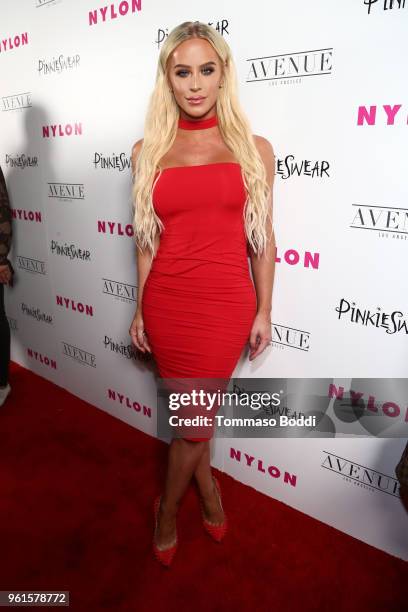 Gigi Gorgeous attends NYLON's Annual Young Hollywood Party sponsored by Pinkie Swear at Avenue Los Angeles on May 22, 2018 in Hollywood, California.