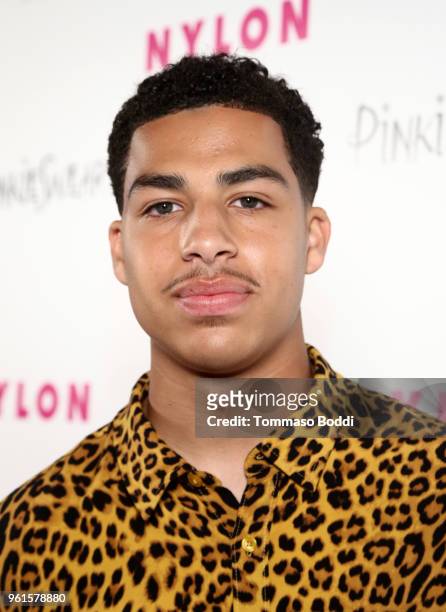 Marcus Scribner attends NYLON's Annual Young Hollywood Party sponsored by Pinkie Swear at Avenue Los Angeles on May 22, 2018 in Hollywood,...