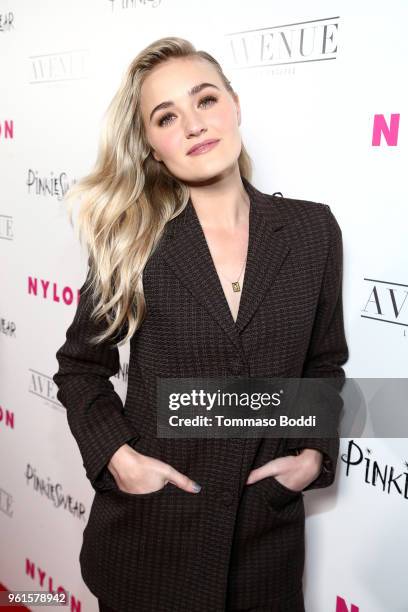 Michalka attends NYLON's Annual Young Hollywood Party sponsored by Pinkie Swear at Avenue Los Angeles on May 22, 2018 in Hollywood, California..