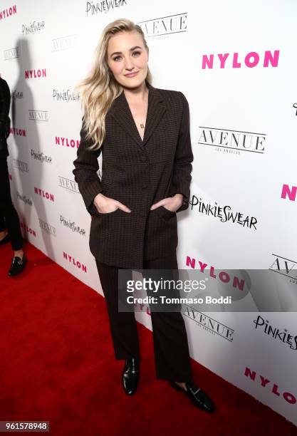 Michalka attends NYLON's Annual Young Hollywood Party sponsored by Pinkie Swear at Avenue Los Angeles on May 22, 2018 in Hollywood, California..