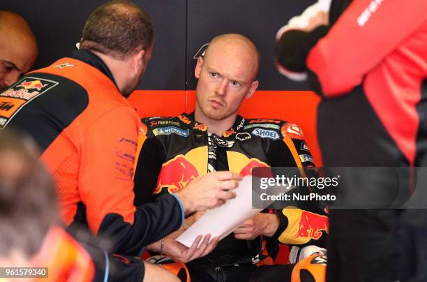 Bradley Smith during the Moto GP test in the Barcelona Catalunya Circuit, on 22th May 2018 in Barcelona, Spain. --