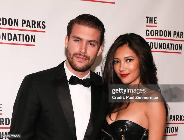 Alexandre Addolorato and Daniela De Jesus Cosio attend the 2018 Gordon Parks Foundation Gala at Cipriani 42nd Street on May 22, 2018 in New York City.