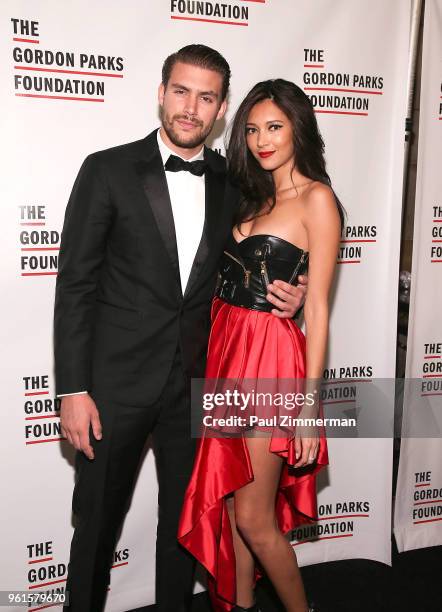 Alexandre Addolorato and Daniela De Jesus Cosio attend the 2018 Gordon Parks Foundation Gala at Cipriani 42nd Street on May 22, 2018 in New York City.