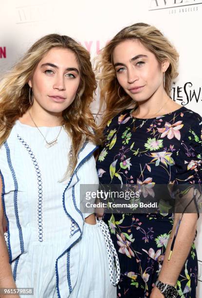 Lexi Kaplan and Allie Kaplan attend NYLON's Annual Young Hollywood Party sponsored by Pinkie Swear at Avenue Los Angeles on May 22, 2018 in...