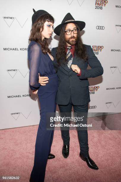 Charlotte Kemp Muhl and Sean Lennon attend the Whitney Museum Celebrates The 2018 Annual Gala And Studio Party at The Whitney Museum of American Art...
