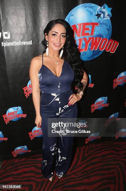 Angelina Pivarnick promotes "Jersey Shore: Family Vacation" as she visits Planet Hollywood Times Square on May 22, 2018 in New York City.