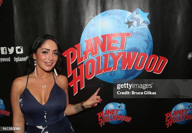 Angelina Pivarnick promotes "Jersey Shore: Family Vacation" as she visits Planet Hollywood Times Square on May 22, 2018 in New York City.