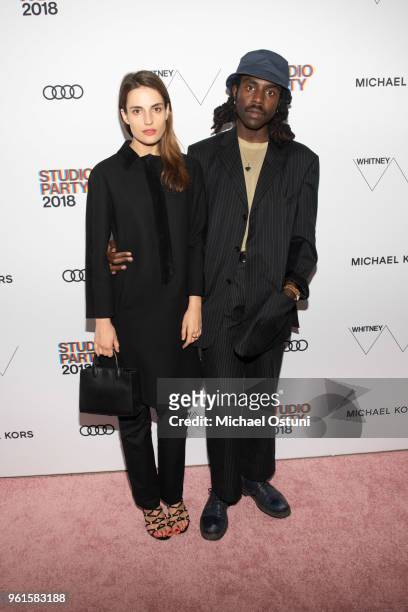 Guest and Dev Hynes attend the Whitney Museum Celebrates The 2018 Annual Gala And Studio Party at The Whitney Museum of American Art on May 22, 2018...