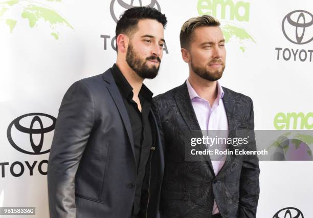 Michael Turchin and Lance Bass attend the 28th Annual EMA Awards Ceremony at Montage Beverly Hills on May 22, 2018 in Beverly Hills, California.