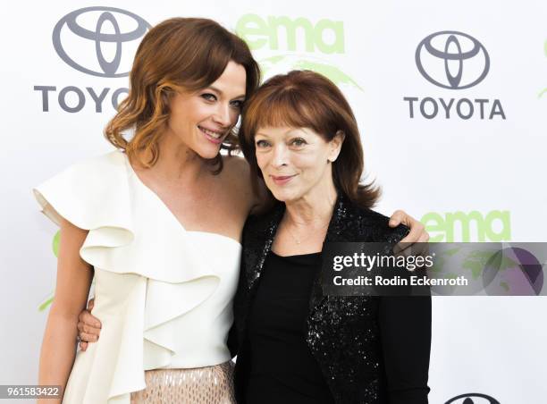 Frances Fisher and Scottie Thompson attends the 28th Annual EMA Awards Ceremony at Montage Beverly Hills on May 22, 2018 in Beverly Hills, California.