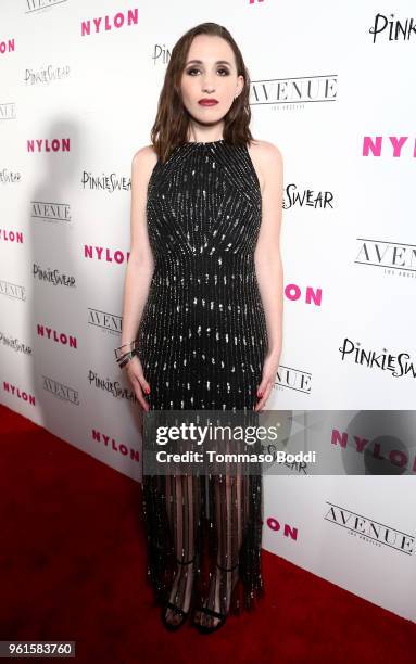 Harley Quinn Smith attends NYLON's Annual Young Hollywood Party sponsored by Pinkie Swear at Avenue Los Angeles on May 22, 2018 in Hollywood,...