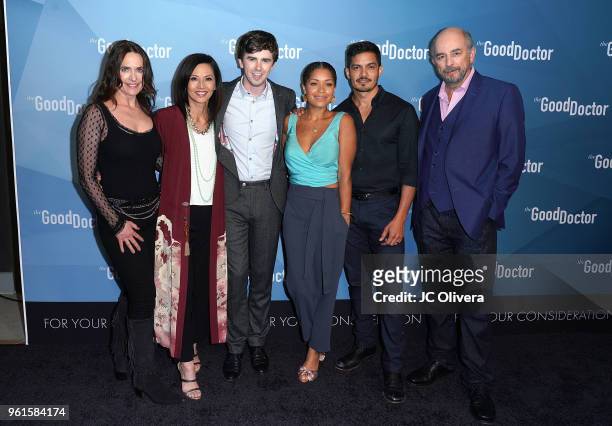 Actors Sheila Kelley, Tamlyn Tomita, Freddie Highmore, Antonia Thomas, Nicholas Gonzalez and Richard Schiff attend For Your Consideration Event for...