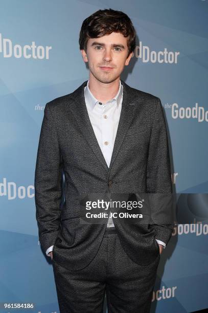 Actor Freddie Highmore attends For Your Consideration Event for ABC's 'The Good Doctor' at Sony Pictures Studios on May 22, 2018 in Culver City,...