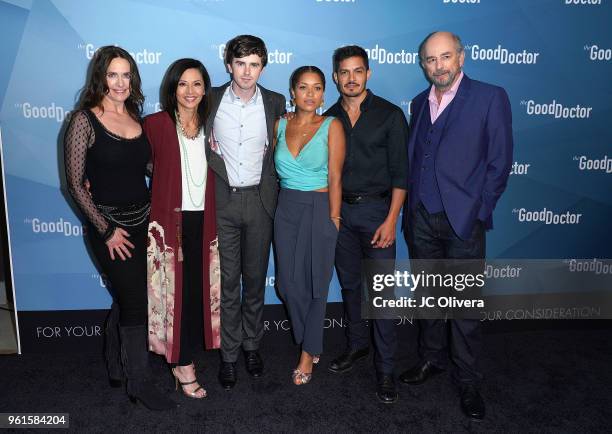 Actors Sheila Kelley, Tamlyn Tomita, Freddie Highmore, Antonia Thomas, Nicholas Gonzalez and Richard Schiff attend For Your Consideration Event for...