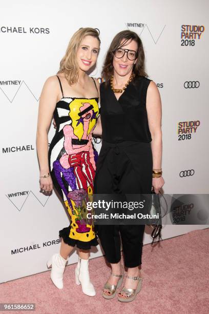 Guests attend the Whitney Museum Celebrates The 2018 Annual Gala And Studio Party at The Whitney Museum of American Art on May 22, 2018 in New York...