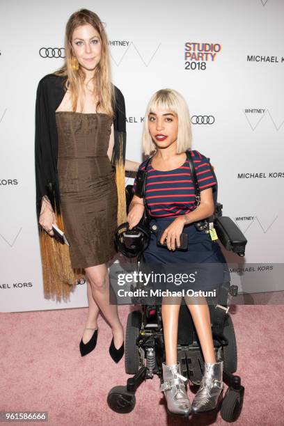 Kristen Joy Watts and Jillian Mercado attend the Whitney Museum Celebrates The 2018 Annual Gala And Studio Party at The Whitney Museum of American...