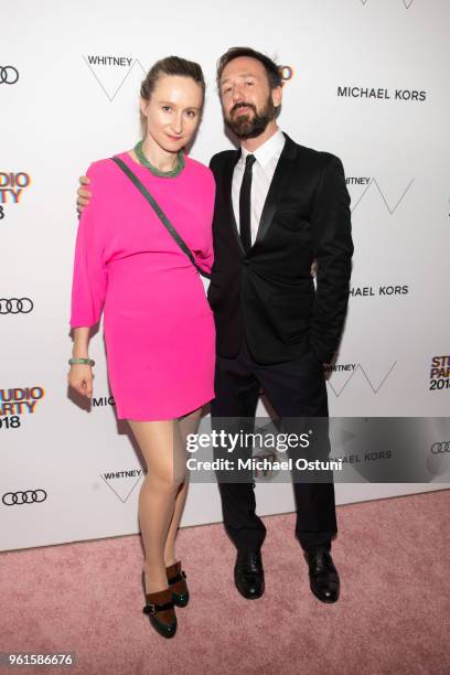 Guests attend the Whitney Museum Celebrates The 2018 Annual Gala And Studio Party at The Whitney Museum of American Art on May 22, 2018 in New York...