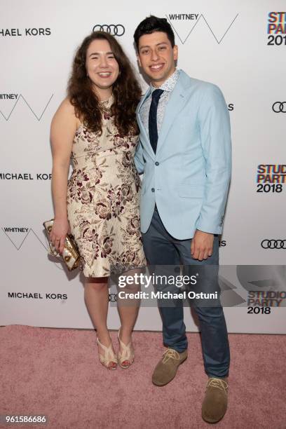 Guests attend the Whitney Museum Celebrates The 2018 Annual Gala And Studio Party at The Whitney Museum of American Art on May 22, 2018 in New York...