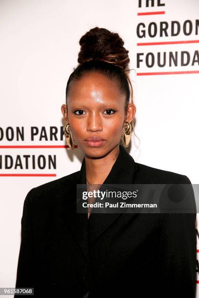 Model Adesuwa Aighewi attends the 2018 Gordon Parks Foundation Gala at Cipriani 42nd Street on May 22, 2018 in New York City.