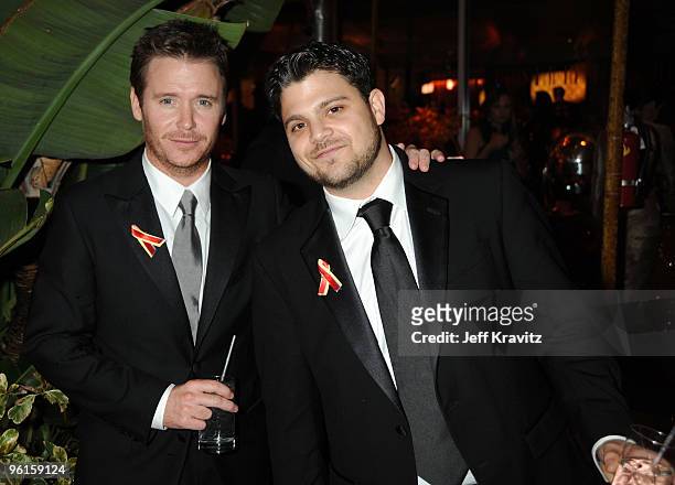 Actors Kevin Connolly and Jerry Ferrara attend the 67th Annual Golden Globe Awards official HBO After Party held at Circa 55 Restaurant at The...