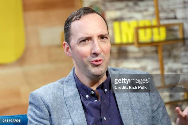 Actor Tony Hale visits 'The IMDb Show' on May 15, 2018 in Studio City, California. This episode of 'The IMDb Show' airs on May 24, 2018.
